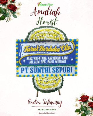 Papan Bunga Duka di Simpang Dua